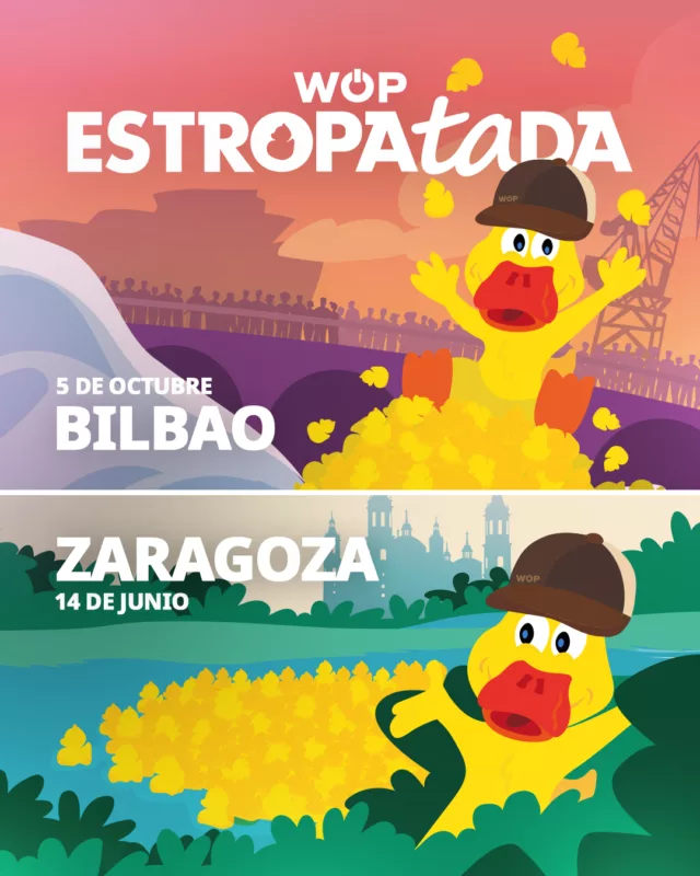 ¿Tienes ya pensado a que Estropatada vas a ir? 🐥🙌

Por si tienes dudas... aquí te dejamos las fechas de las dos que se vienen este año.

--
Pentsatu duzu zein Estropatada-ra joango zarela? 🐥🙌

Zalantzarik baduzu... hemen dituzu aurtengo bi datak.

--
#estropatada #wop #duck #pato